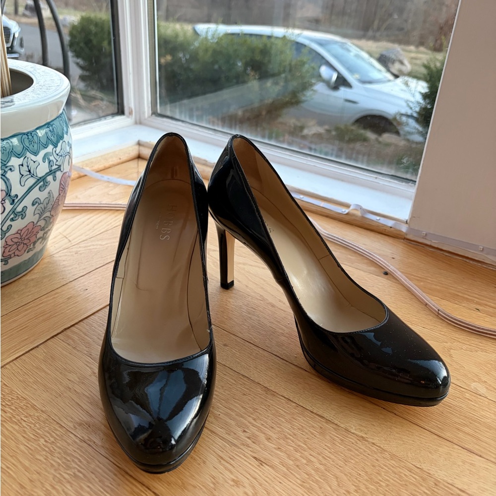 Classic Black Patent High Heel Pumps - Women's Dress Shoes